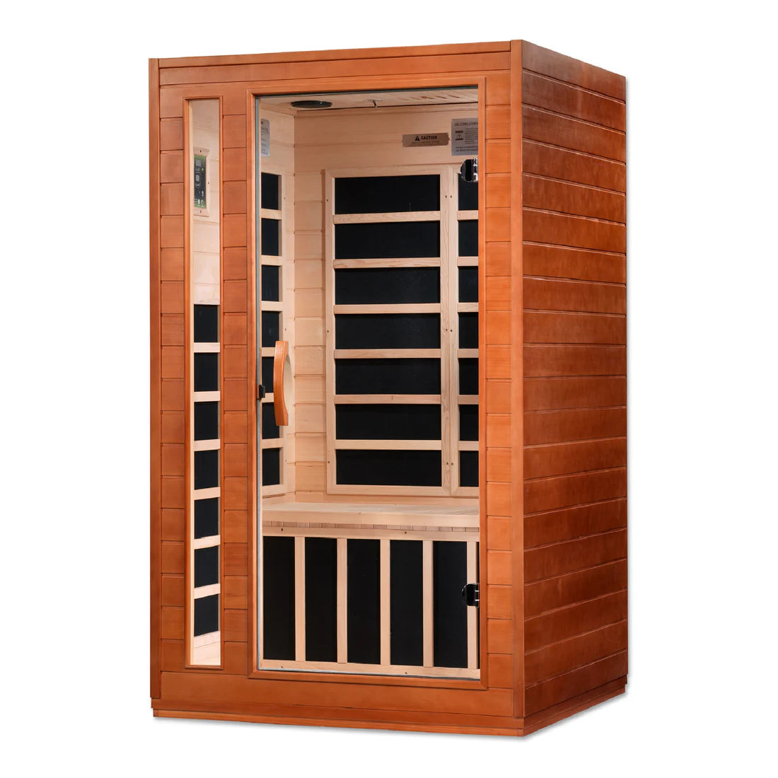Dynamic Cardoba 2-Person Low EMF FAR Infrared Sauna — Natural Hemlock (DYN-6203-01)