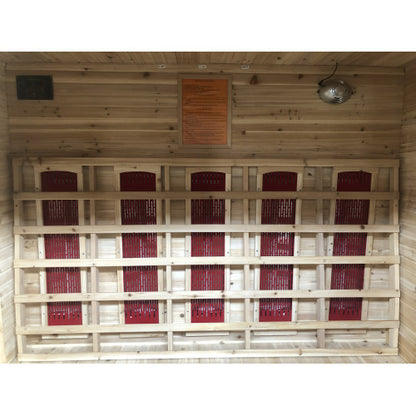 SunRay Cayenne 4-Person Outdoor Infrared Sauna | Ceramic Heaters | Weatherproof