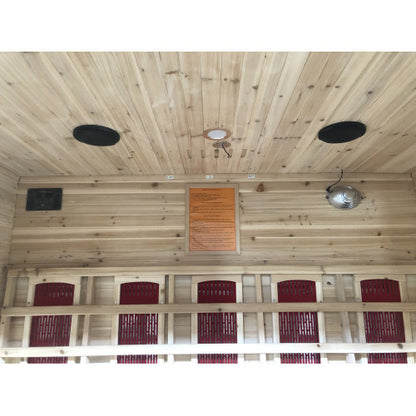 SunRay Cayenne 4-Person Outdoor Infrared Sauna | Ceramic Heaters | Weatherproof