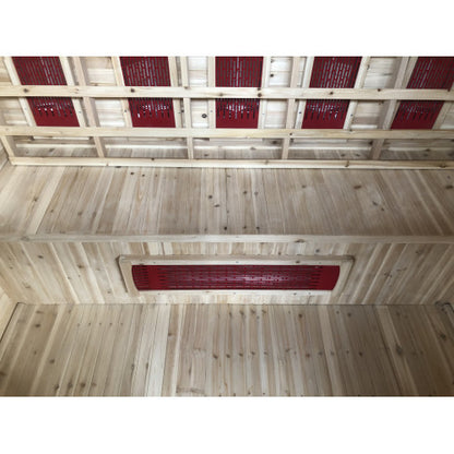 SunRay Cayenne 4-Person Outdoor Infrared Sauna | Ceramic Heaters | Weatherproof
