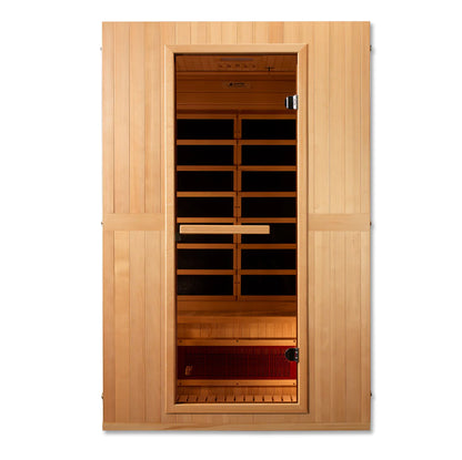 Maxxus Solstice 2-Person Low EMF FAR Infrared Sauna — Canadian Hemlock (MX-LS2-01)  Available Mid- October 2025 (Reserve your inventory early)