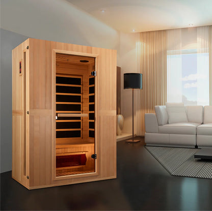Maxxus Solstice 2-Person Low EMF FAR Infrared Sauna — Canadian Hemlock (MX-LS2-01)  Available Mid- October 2025 (Reserve your inventory early)