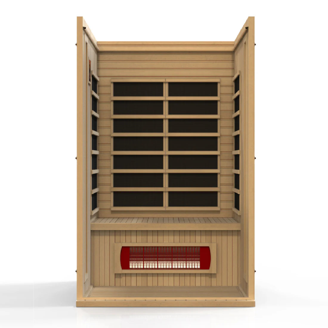 Maxxus Solstice 2-Person Low EMF FAR Infrared Sauna — Canadian Hemlock (MX-LS2-01)  Available Mid- October 2025 (Reserve your inventory early)