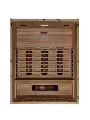Maxxus Amparo S-Line 3-Person Full-Spectrum Near-Zero EMF Infrared Sauna — Pacific Cedar (MX-S306-01-FS-PC)
