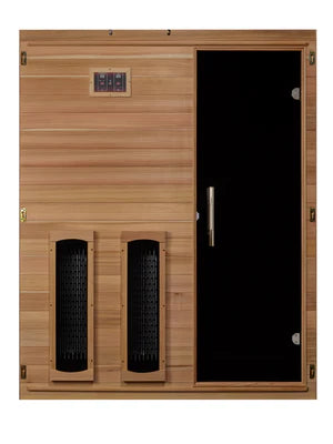 Maxxus Amparo S-Line 3-Person Full-Spectrum Near-Zero EMF Infrared Sauna — Pacific Cedar (MX-S306-01-FS-PC)