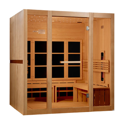 Golden Designs 8 Person Full Spectrum Near Zero EMF FAR IR Sauna