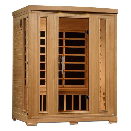 Pro 6 Melanie 3-Person Near-Zero EMF FAR Infrared Sauna — Canadian Hemlock (P6-H306-02)
