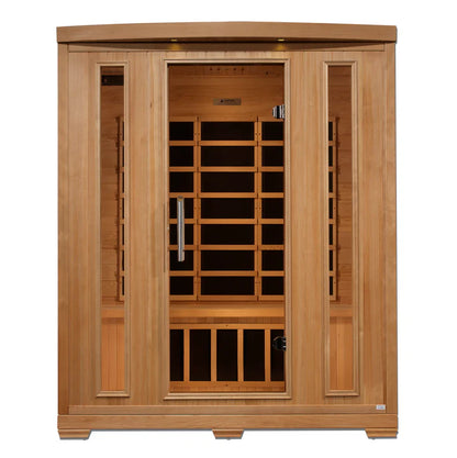 Pro 6 Melanie 3-Person Near-Zero EMF FAR Infrared Sauna — Canadian Hemlock (P6-H306-02)