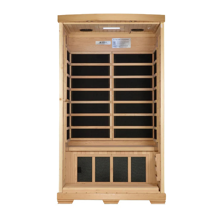 Pro 6 Madison Elite 1 Person Near Zero EMF FAR Infrared Sauna P6-H106-02