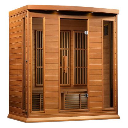 Maxxus Chaumont 4-Person Near-Zero EMF FAR Infrared Sauna — Canadian Red Cedar (MX-K406-01-ZF CED)