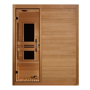Maxxus Amparo 3-Person Low EMF FAR Infrared Sauna — Canadian Hemlock (MX-S306-01)
