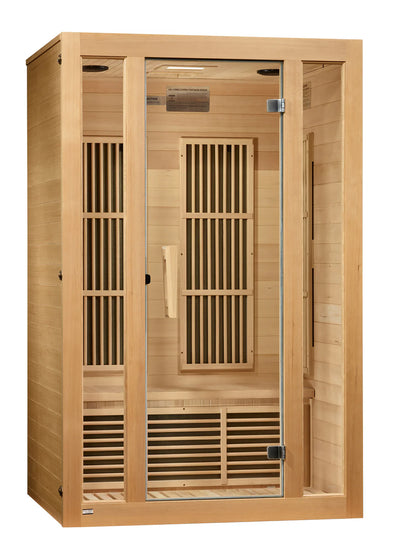 Maxxus Seattle 2-Person Near-Zero EMF FAR Infrared Sauna — Canadian Hemlock (MX-J206-01-ZF)