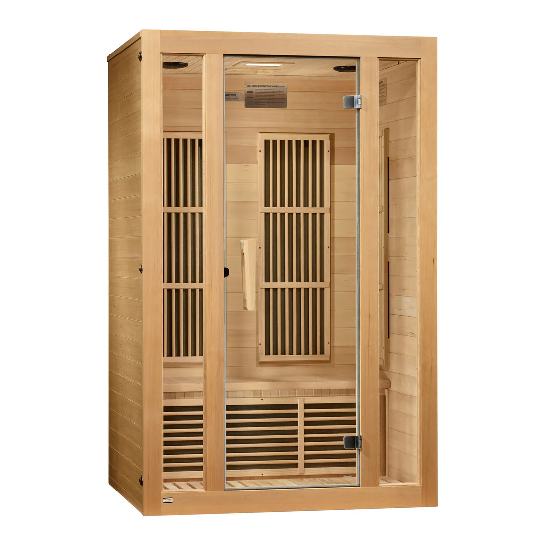 Maxxus Seattle 2-Person Low EMF FAR Infrared Sauna — Canadian Hemlock (MX-J206-01)