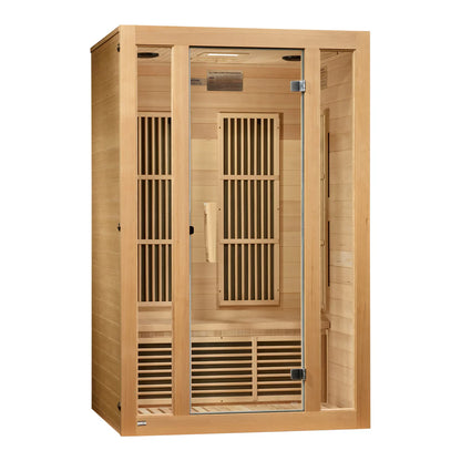 Maxxus Seattle 2-Person Low EMF FAR Infrared Sauna — Canadian Hemlock (MX-J206-01)