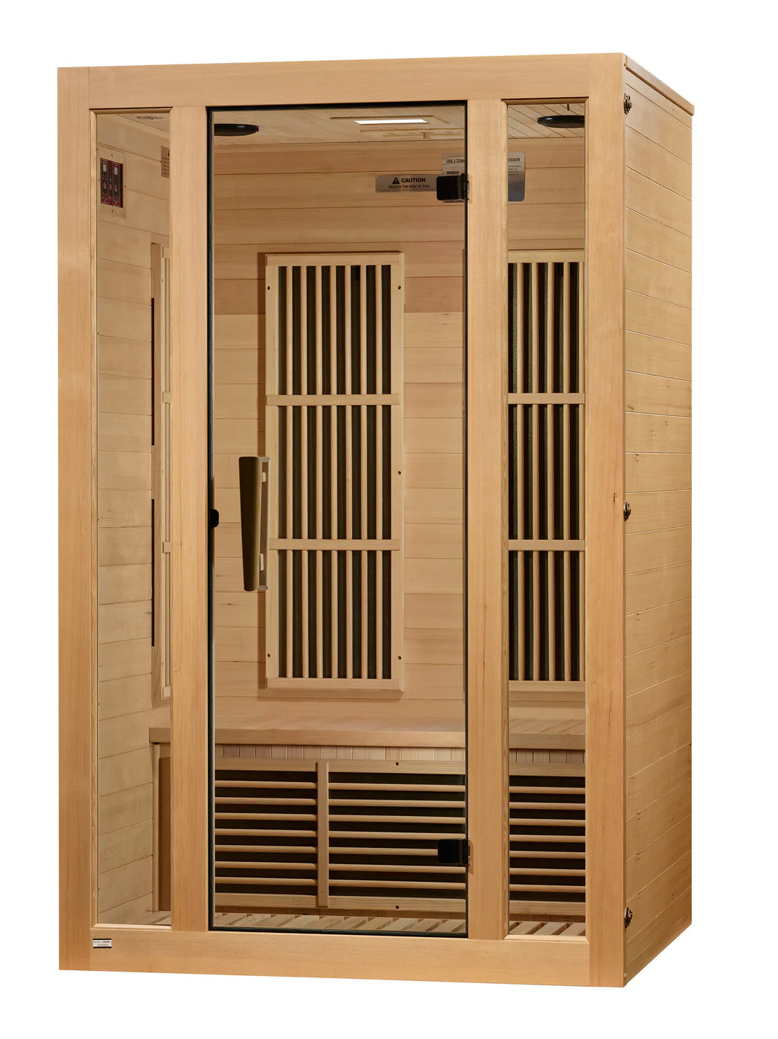 Maxxus Seattle 2-Person Near-Zero EMF FAR Infrared Sauna — Canadian Hemlock (MX-J206-01-ZF)