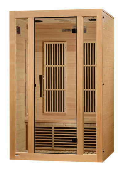 Maxxus Seattle 2-Person Near-Zero EMF FAR Infrared Sauna — Canadian Hemlock (MX-J206-01-ZF)