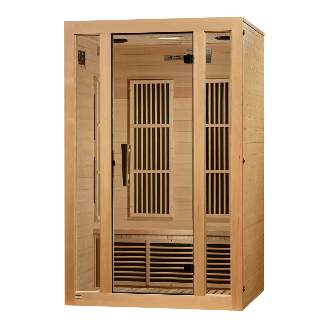Maxxus Seattle 2-Person Low EMF FAR Infrared Sauna — Canadian Hemlock (MX-J206-01)
