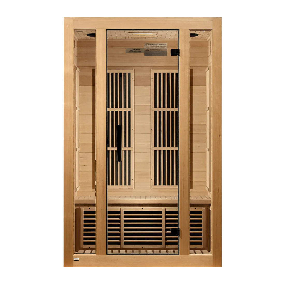 Maxxus Seattle 2-Person Low EMF FAR Infrared Sauna — Canadian Hemlock (MX-J206-01)