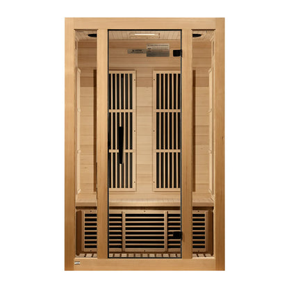 Maxxus Seattle 2-Person Low EMF FAR Infrared Sauna — Canadian Hemlock (MX-J206-01)