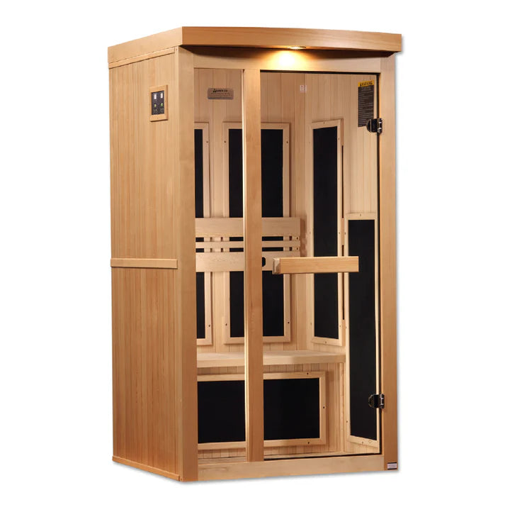 Pro 6 Natalie 1-Person Near-Zero EMF FAR Infrared Sauna — Canadian Hemlock (P6-5210-01)