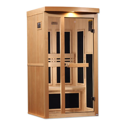 Pro 6 Natalie 1-Person Near-Zero EMF FAR Infrared Sauna — Canadian Hemlock (P6-5210-01)