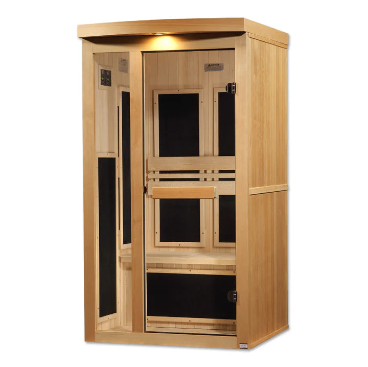 Pro 6 Natalie 1-Person Near-Zero EMF FAR Infrared Sauna — Canadian Hemlock (P6-5210-01)