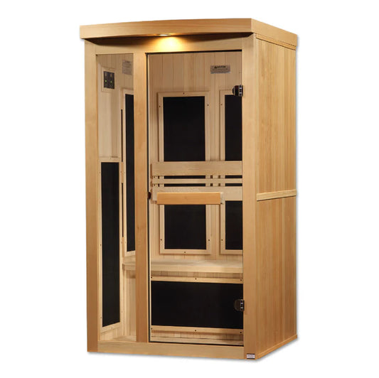 Pro 6 Natalie 1-Person Near-Zero EMF FAR Infrared Sauna — Canadian Hemlock (P6-5210-01)