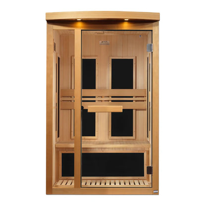 Pro 6 Rachel 2-Person Near-Zero EMF FAR Infrared Sauna — Canadian Hemlock (P6-5220-01)