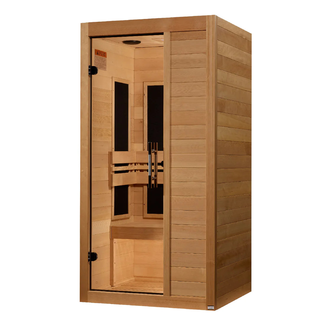 Maxxus Viveca Elite 1-Person Ultra-Low EMF FAR Infrared Sauna — Canadian Hemlock (MX-S106-01-ULEMF)