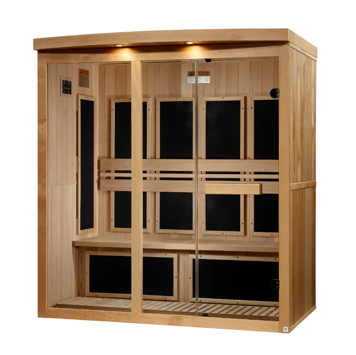 Pro 6 Sarah 4-Person Near-Zero EMF FAR Infrared Sauna — Canadian Hemlock (P6-5240-01)
