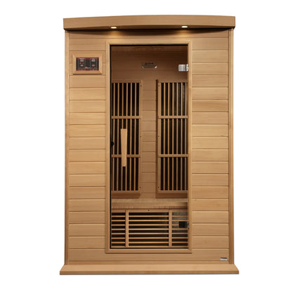 Maxxus Toulose 2-Person Near-Zero EMF FAR Infrared Sauna — Canadian Hemlock (MX-K206-01-ZF)