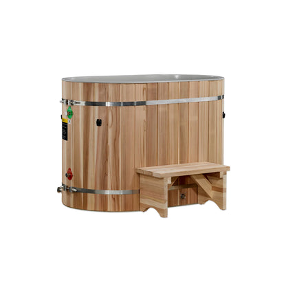 Dynamic Cold Therapy Oval Barrel Pacific Cedar Cold Plunge — Tub Only (DCT-BO-50-PLPC-34)